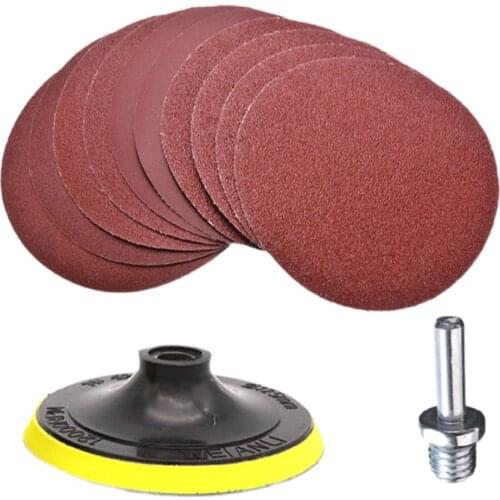 10PCS 125mm #40 - #2000 Abrasive Tools for Sander without Hole Sander Disc Sanding Polishing Paper Sandpaper Disc
