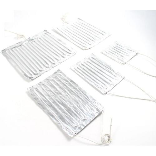 220V Aluminum Foil Heating Pad Square Heat Mat Heated Bed Plate Heater Self-adhesive Flexible Waterproof For 3D Printer Diesel