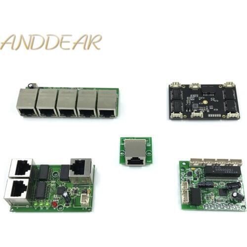 Unmanaged 3/5port 10/100M industrial Ethernet switch module PCBA board OEM Auto-sensing Ports PCBA board OEM Motherboard