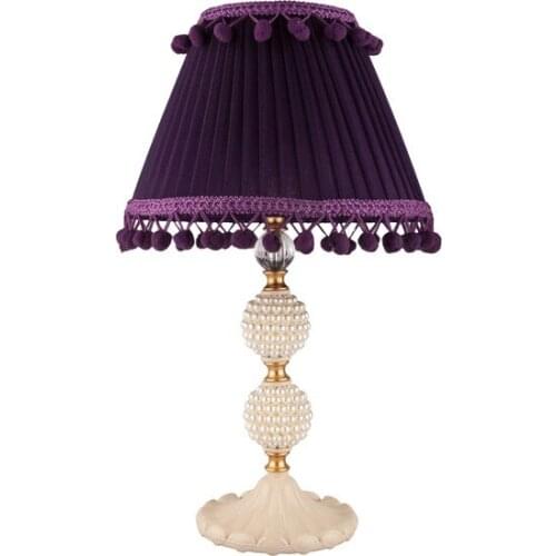 New Mini Perla Series Purple Organza Pompom Cap Lampshade Lampshade