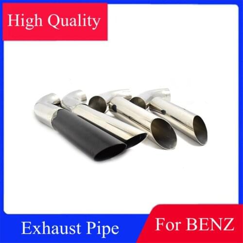 1 PCS Barbus Style Single Pipe For BENZ G Class W463 G500 G55 G63 Stainless Steel Exhaust Tail Tips Car Accessories