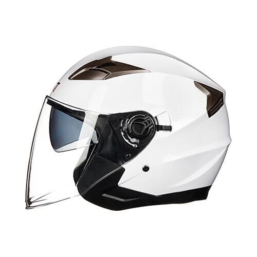 Professional Unisex Motorcycle Helmet Half Face Electric Bicycle Helmet Double Visor Dot Approved Casco De Moto