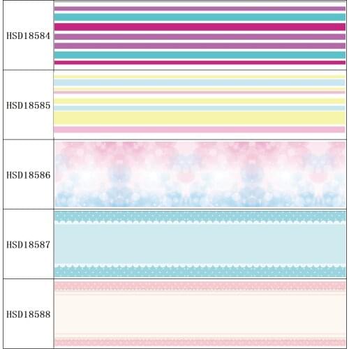 22MM 25MM 38MM 50MM 75mm Printed Pattern on Grosgrain Ribbon for diy ribbon