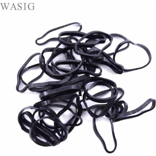 New 250/set Hair Accessories Disposable Big Bags Elastic Hair Rubber Bands - Black Color Childrens Hairband