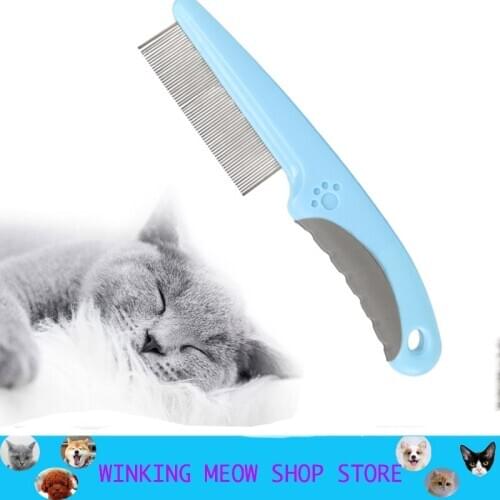 Self Cleaning Steel Wire Comb For Cats Dogs Pet Stainless Steel Comfort Flea Hair Grooming Tools Deworming Brush Short Long Hair