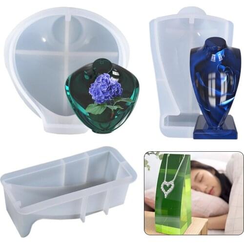 Silicone molds for Necklace Jewelry Pendant Display Stand Holder Show Decorate Retail Silicone Resin Casting Mold Craft