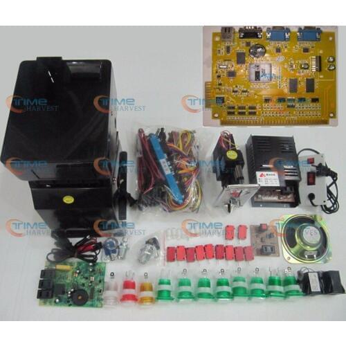 Solt game kits with Coolair casino PCB hopper power coin mech buttons Wiring etc for casino slot game machine same as the photo