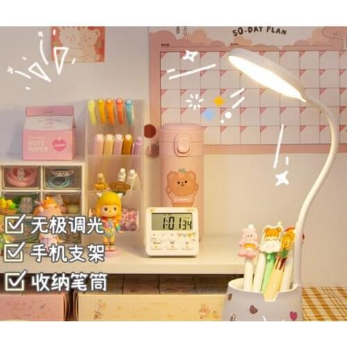 Dormitory study special student desk cute little typhoon eye protection bedroom boys and girls plug lamp J05