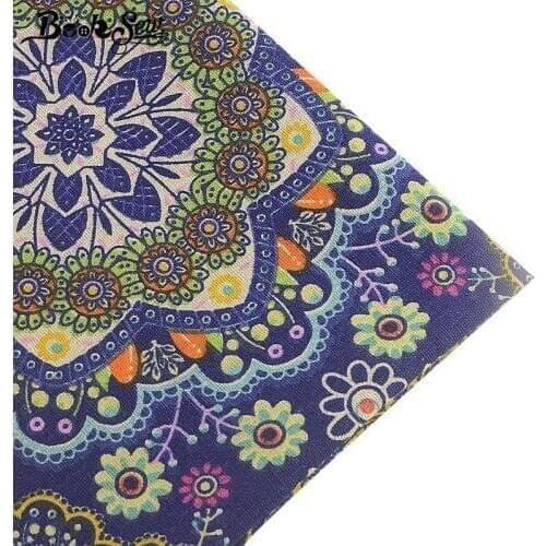 Booksew African Style Cotton Linen Fabric Meter Sewing Telas DIY Handmade For Bag Tablecloth Curtain Pillow Zakka Canvas Fabric