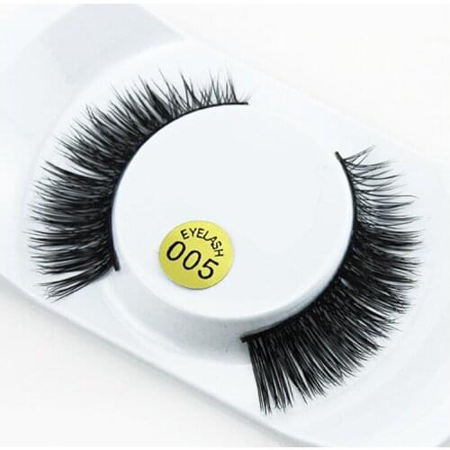 1Pair Dramatic Black False Eyelashes Natural Long Thick False Eyelashes Extensions Soft 3D Mink Lashes Beauty Makeup Tools