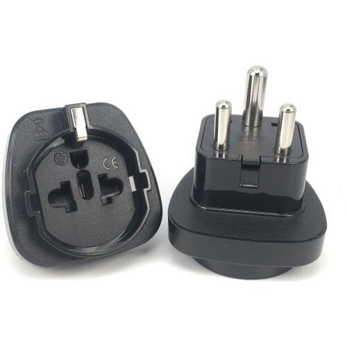1PC White S.Africa Converter AU UK US EU To Small South Africa Plug AC Power Outlet Adapter Socket Nepal India Sri Lanka