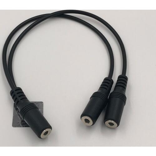 3.5mm to Dual 3.5mm Cable High Quality Audio Adapter Female to Dual Female Splitter Connector Music Share For Phone Tablet 1Pcs