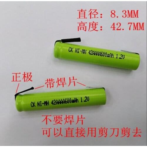 2pcs/lot AAAA 600MAH 1.2V Ni-MH rechargeable battery Band Welding foot Bluetooth Headset battery, electronic pen