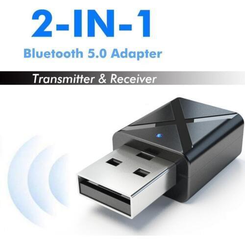 2in1 Car Aux Bluetooth Adapter Receiver For Car & Mobile Phone USB Bluetooth Receiver Speaker Mini Audio Music Transmitter