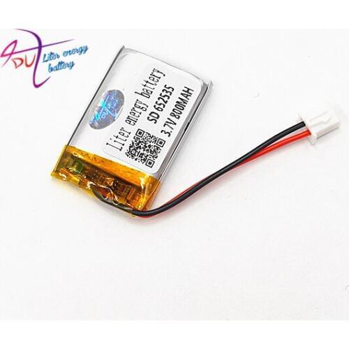 XHR-2P 2.54 800mAh 652535 3.7V lithium polymer battery 602635 Bluetooth wireless speaker