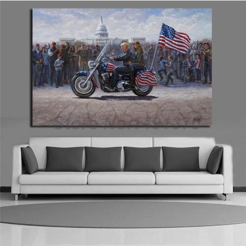 American Trump Canvas Maga Ride Prints Picture Modular Paintings For Living Room Poster On The Wall Home Decoration