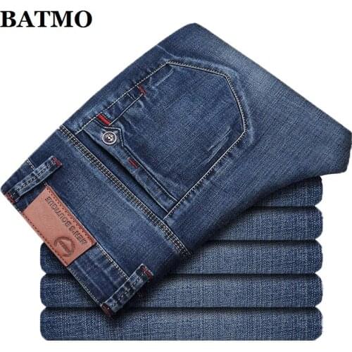 BATMO 2021 new arrival spring slim jeans men,skiny male jeans ,pencel pants Z005