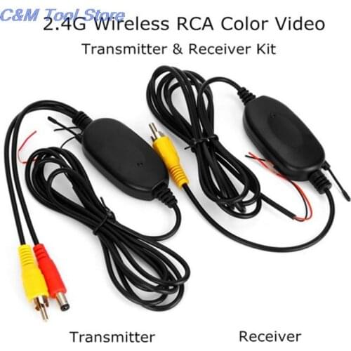 2.4G Wireless Transmitter & Receiver for Car Reverse Rear View Backup Camera and Monitor Parking Assistance Vehicle CAM
