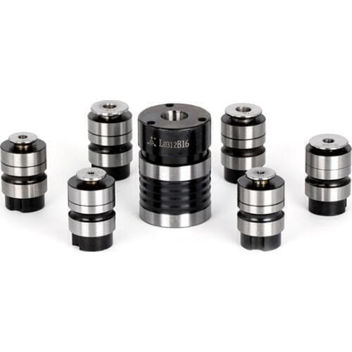 7pcs/SET L28 L0516 B18 (B18 M5-M16 )Quick Change Taps collet Chuck FOR Lathe Drilling Machine, pneumatic tapping chucks