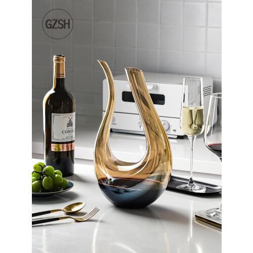 1500ml Wine Decanter Family European Luxury High-end Personality Creative Wine Dispenser U-type wine decanter