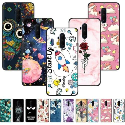 Phone Case For One Plus 7T Pro/ 1+7T Pro Dirt-resistant Shockproof Anti-knock Soft Case Waterproof Silicone Wristband Back Cover