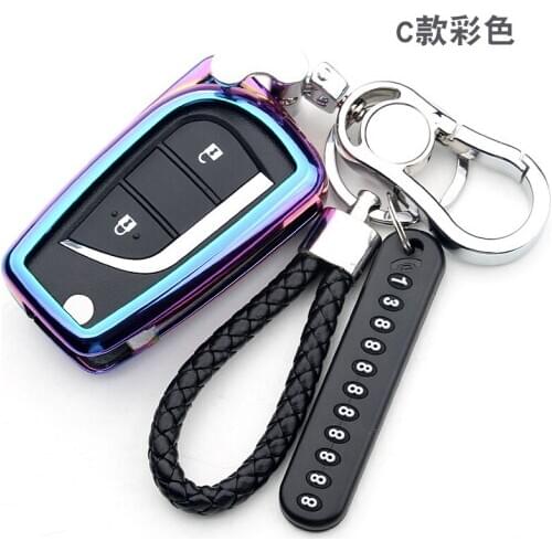 3 Button Zinc alloy Car Remote Key Fob Shell Cover Case For Toyota Auris Corolla Avensis Verso Yaris Aygo Scion TC IM 2015 2016