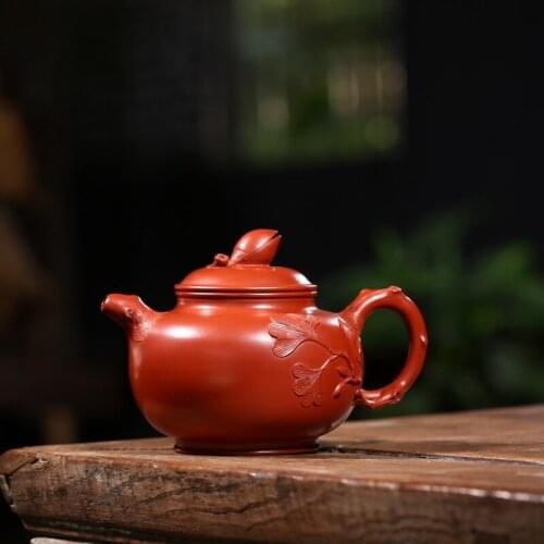 Pure manual recommended yixing authentic quality dahongpao pistachios teapot certificate of full set of tea service