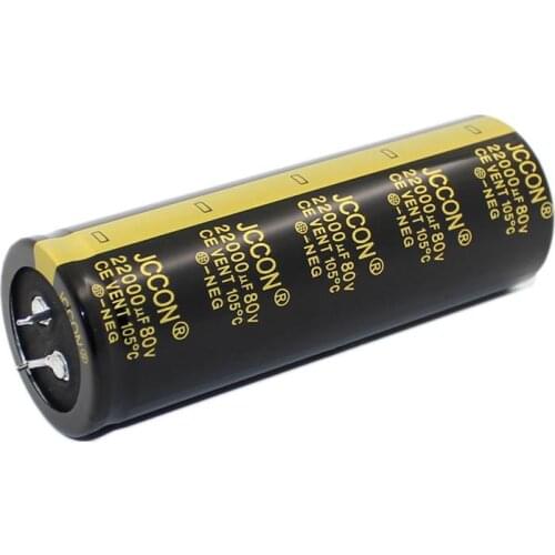JCCON Horn Aluminum Electrolytic Capacitor 80v22000uf Volume 35*100 Audio Amplifier Audio