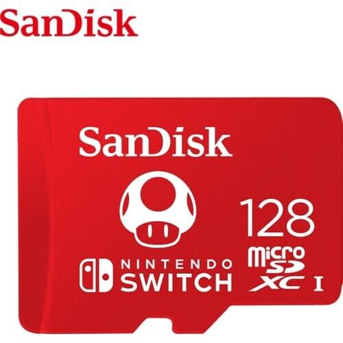 SanDisk New style micro sd card 128GB 64GB 256GB cartao de memoria SDXC memory cards for Nintendo Switch TF card with adapter