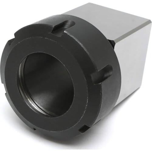 1pc Square ER40 Collet Chuck Block Holder 3900-5125 For CNC Lathe Engraving Machine Cross Hole Drilling