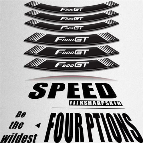 Motorcycle sticker stripe personality wheel stickers creative reflective decorative tires for BMW F800GT