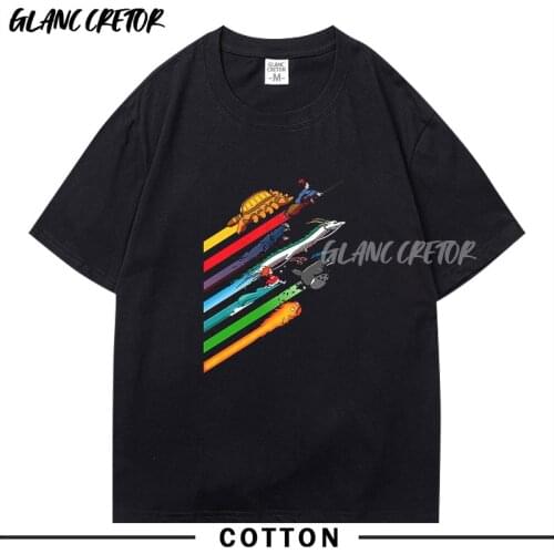 2021 Studio Ghibli Casual Personality T-shirt Mens Summer Anime T shirt Short Sleeve New Style Hot Sale Tops