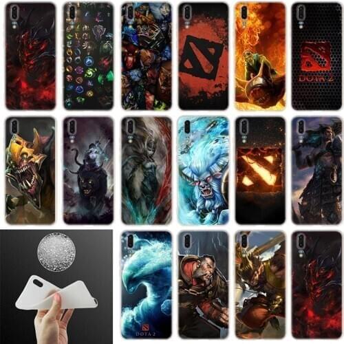 Soft Silicone Case dota 2 logo For Huawei P40 P30 P20 Pro P10 Plus Lite P Samrt Z 2019 E 2020