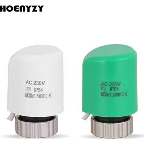 Normally Closed 220V Electric Thermal Actuator Normally Open Valve Head Water Separator For Thermostat Manifold Valves NO/NC