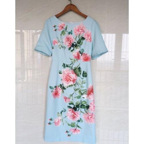 Dresses for women 2021 2021 Ruffled Round Neck Thin Short Sleeve Long Dress 2021 Spring Womens Evening Dress