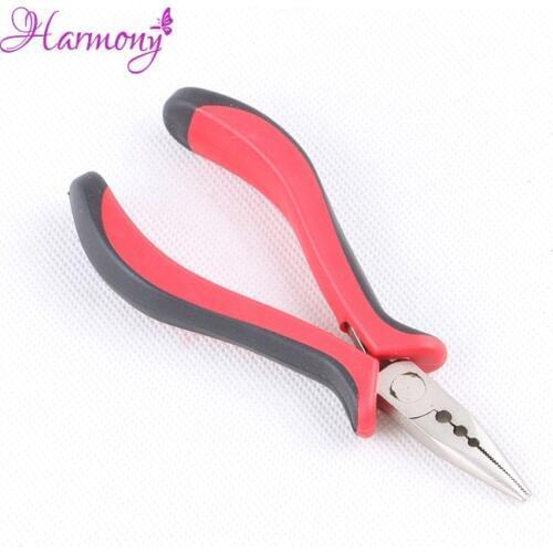 1pcs Hair Extensions plier with 3 holes Professional Pliers Pulling Tool For Micro Rings Beads I tip hair extension
