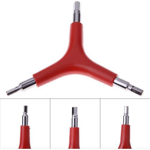Practical 3 Way 4/5/6mm Bicycle Hex Wrench Stainless Steel Cycling Hex Wrench Spanner Bicycle Repair Tools