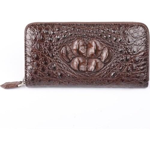 YL01002 Crocodile Quality Real Leather Luxury Wallet Men Famous Brands High Quality Fashionable Mens Bag