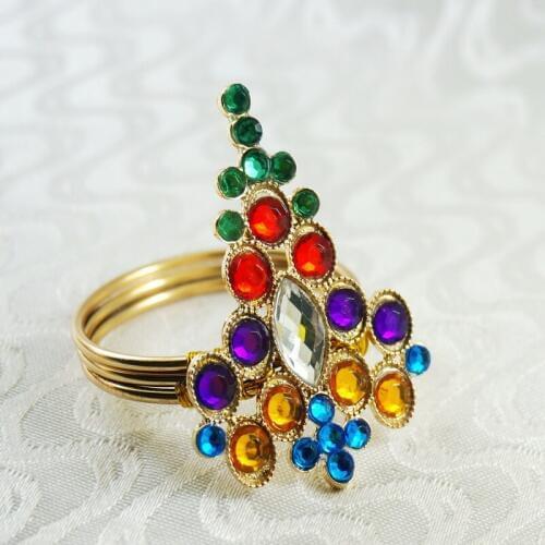 Christmas tree wedding crystal napkin ring and decoration napkin holder by free shipping