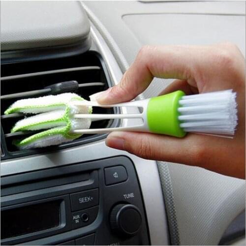 Car Air Conditioner Vent Brush Microfibre Car Grille Cleaner Auto Detailing Blinds Duster Brush Car-styling Auto Accessories