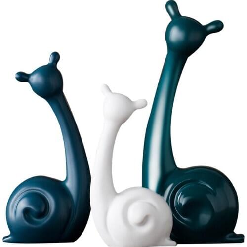 GIRAFFE DEER ELEPHANT SNAIL STATUE FOX ABSTRACTION ANIMAL CERAMIC CRAFTWORK DESKTOP TV CABINET SOFT FURNISHINGS GIFT L2917