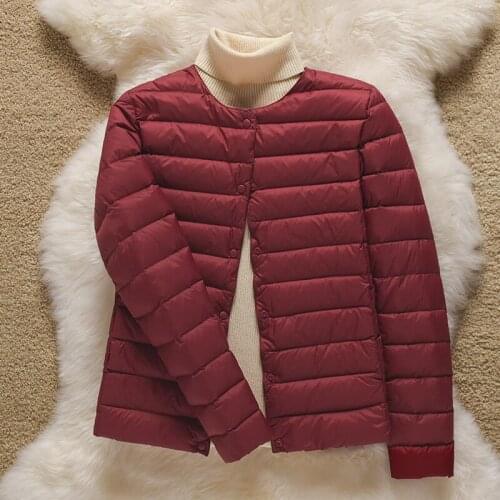 Winter Women Ultra Light Down Jacket Portable Parka Casual Duck Down Coat Warm Parka Lightweight Jacket Female