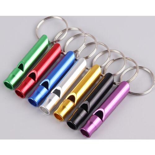 10pcs Dog Whistles Keychain Pet Dog Training Whistle Dogs Puppy Sound Portable Flute Aluminum Alloy Pet Shop Dog Supply