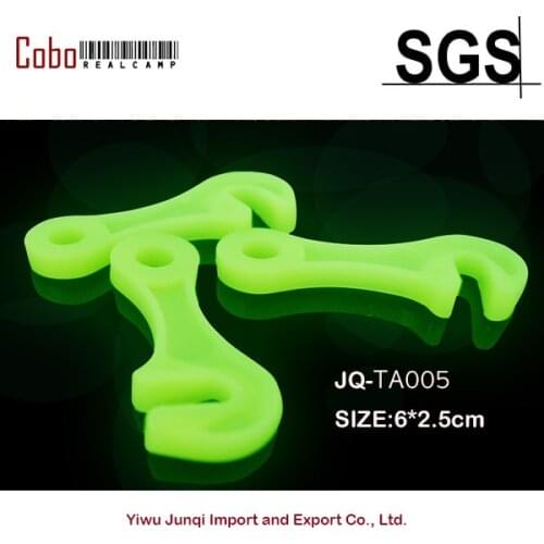 10Pcs/lot Noctilucent Camping Tent Lock Cord Rope Fastener Guy Line Tensioners