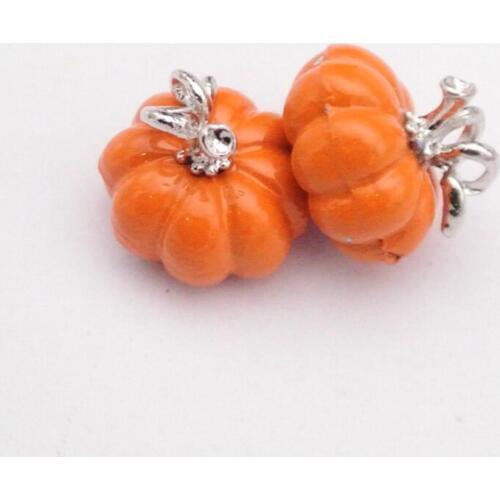 10PCS/lot Alloy Plating Halloween Pumpkin Charm Hanging Pendants Findings Jewelry Making Necklace Bracelet Accessory YZ377
