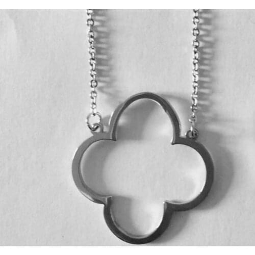 35pcs Silver Color 35pcs Gold Flower Pendant Necklace Stainless Steel Charm Choker Necklaces For Women Fashion Jewelry