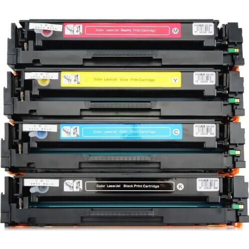 4x 215A 215AC W2310A W2311A W2312A W2313A Toner Cartridge No Chip Replace for HP Color Pro M155a M155nw M182n M182nw M183fw