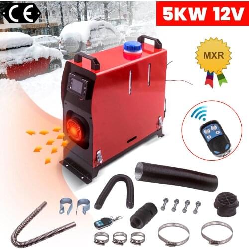 5000W 12V LCD Switch Remote Air Diesel Heater 2KW-5KW for Car Truck Motor-Homes SUV Bus
