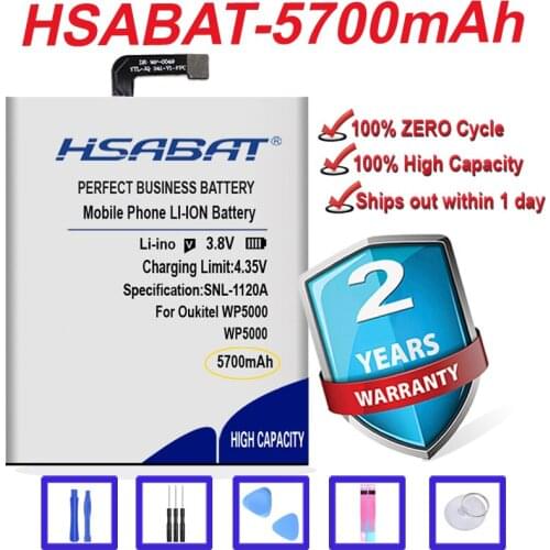Top Brand 100% New 5700mAh Battery for Oukitel WP5000 WP 5000 in stock