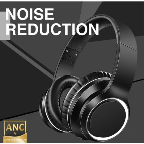 ANC Wireless Bluetooth Headphones with Microphone Active Noise Cancelling Headset bluetooth 5.0 HIFI sound Earphones